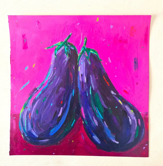 Two Aubergines