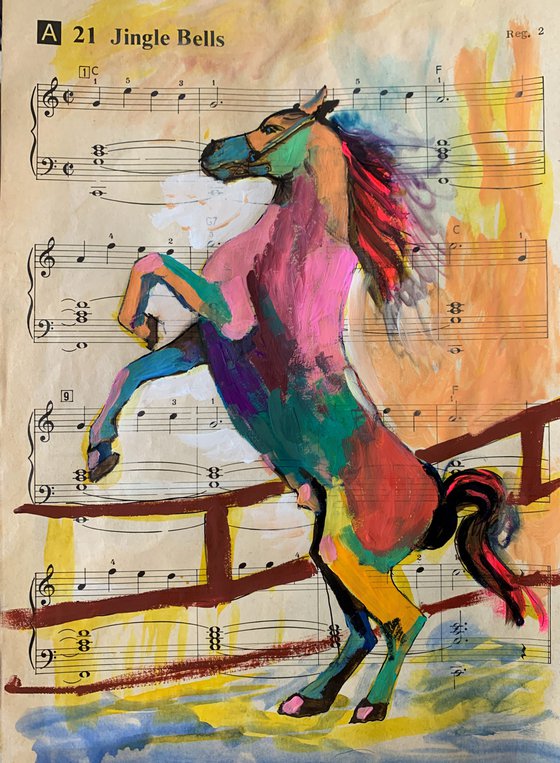 Colorful horse.