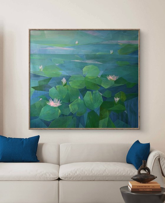 After Claude Monet: Water Lilies (Abstract)