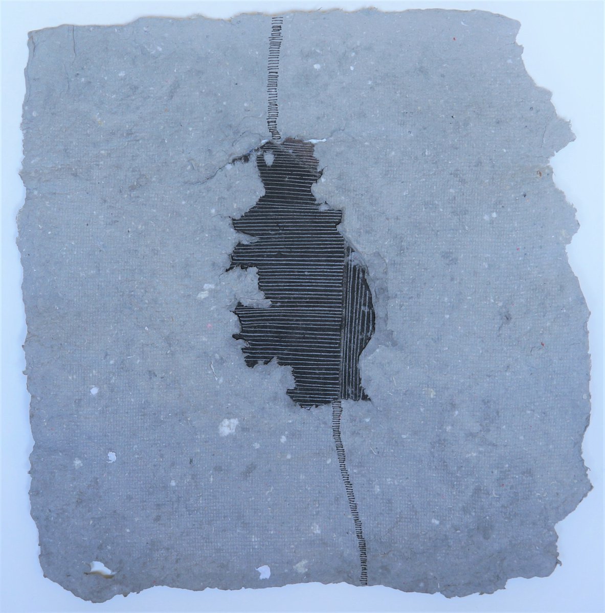 Geometric Abstract Ink Drawing By Anna Jannack, 12 X 12, Precarious Situation Xvi, Original Artwork