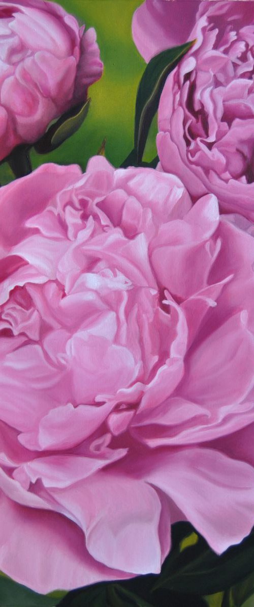 Peonies painting by Simona Tsvetkova