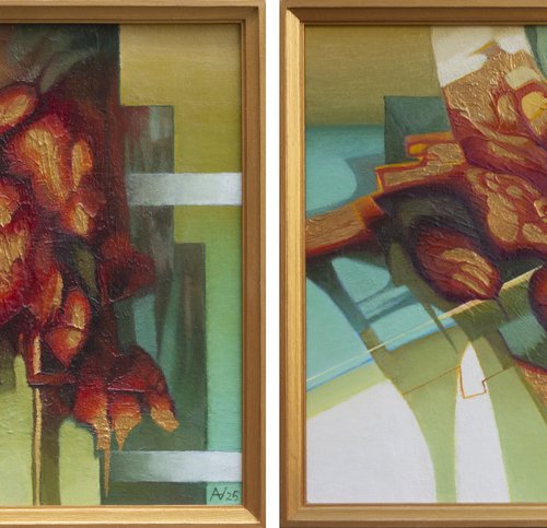 Diptych "CREATIVITY" by Oleksii Vylusk