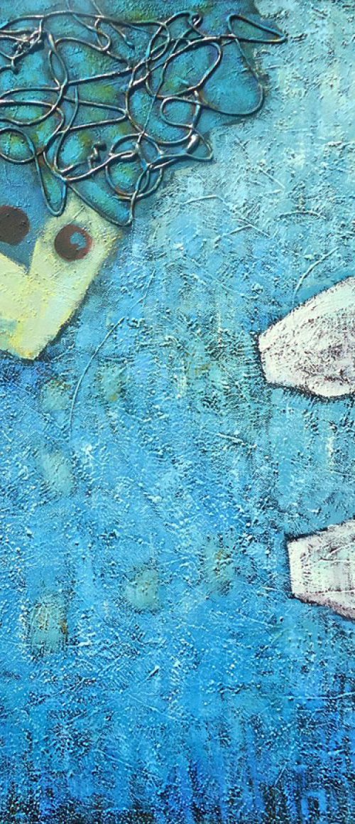 Blue Piano  (Gliclée print) by Zhana Viel