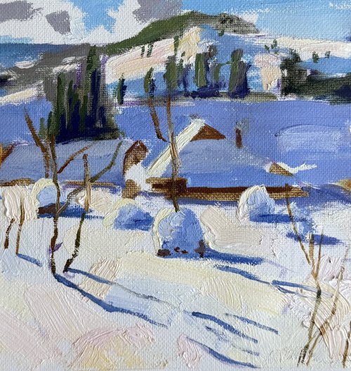 Winter landscape by Kate Sosonna
