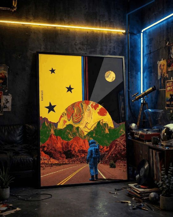 Cosmic Supernova - Pop Surrealistic Art Print