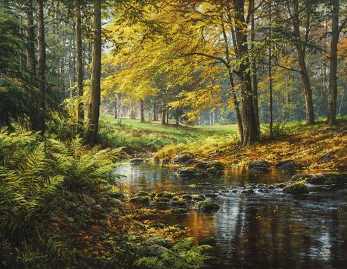 Autumn melody by Viktar Yushkevich YUVART