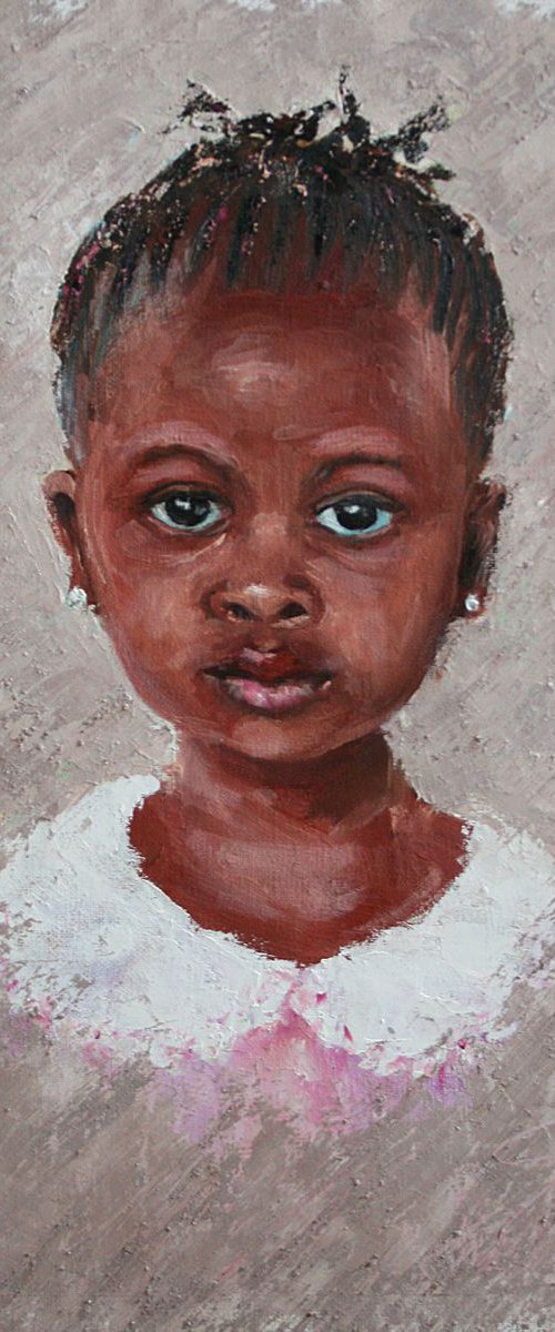 Portrait of a Little Girl by Salana Art / Svetlana Samovarova