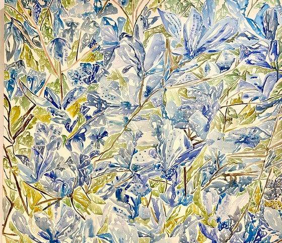 'Water Blue Flowers'