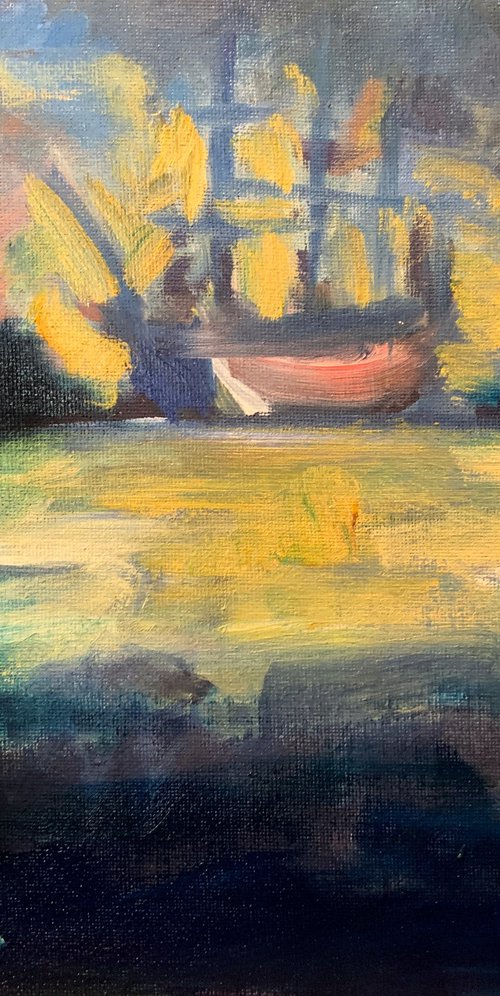 Boat In The Bay by Ryan  Louder