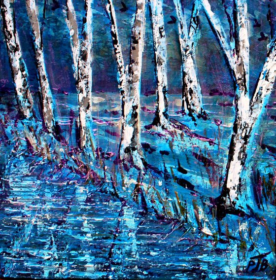 Winter Birches I