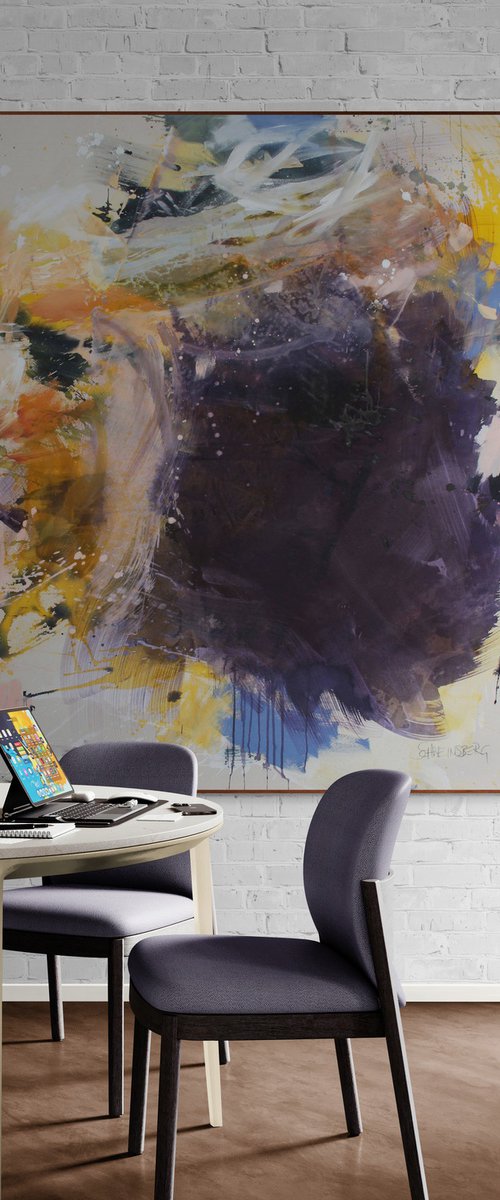 AUTUMN LEAVES (PURPLE MOOD) by Daniela Schweinsberg