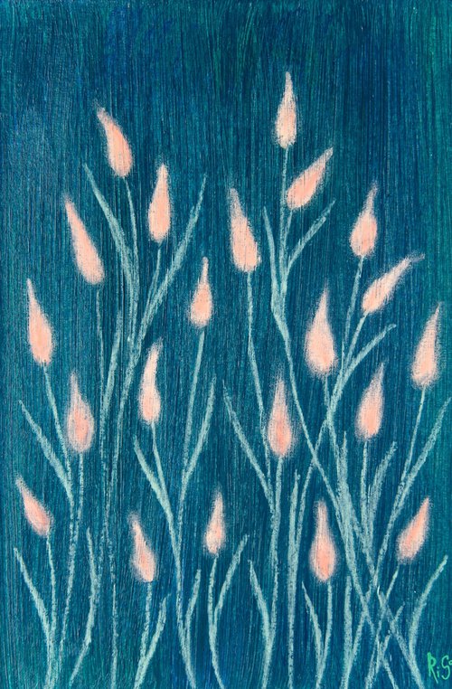 Night lillies 2 by Rimma Savina
