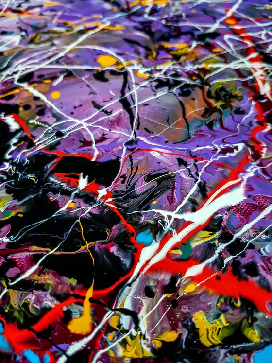 - StrangaJo N-1 - Style of JACKSON POLLOCK. Abstract Expressionism Painting