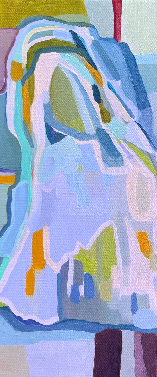 Draped in a Pastel Quilt by Anna Bergin