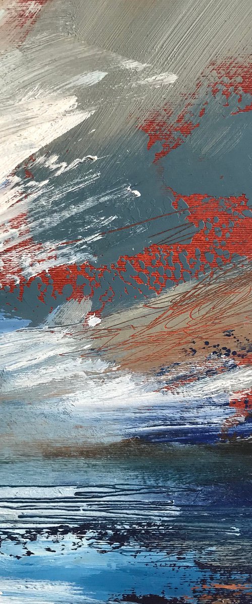 Sunset over Cornish Sea by Belinda Reynell