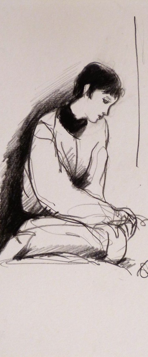January #1, life drawing 29x21 cm by Frederic Belaubre