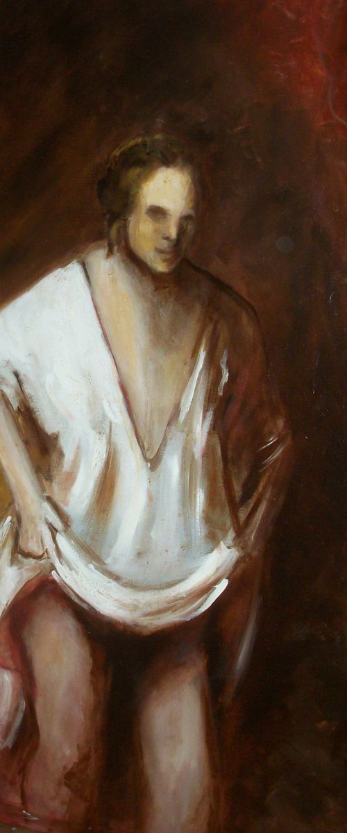 Rembrandt's Lady Friend (Oil on Canvas 30x40 inch) by Jack Bagley