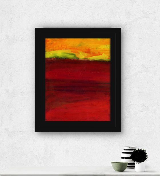Desert Travels 3 - Minimalist Abstract Landscape Painting by Kathy Morton Stanion