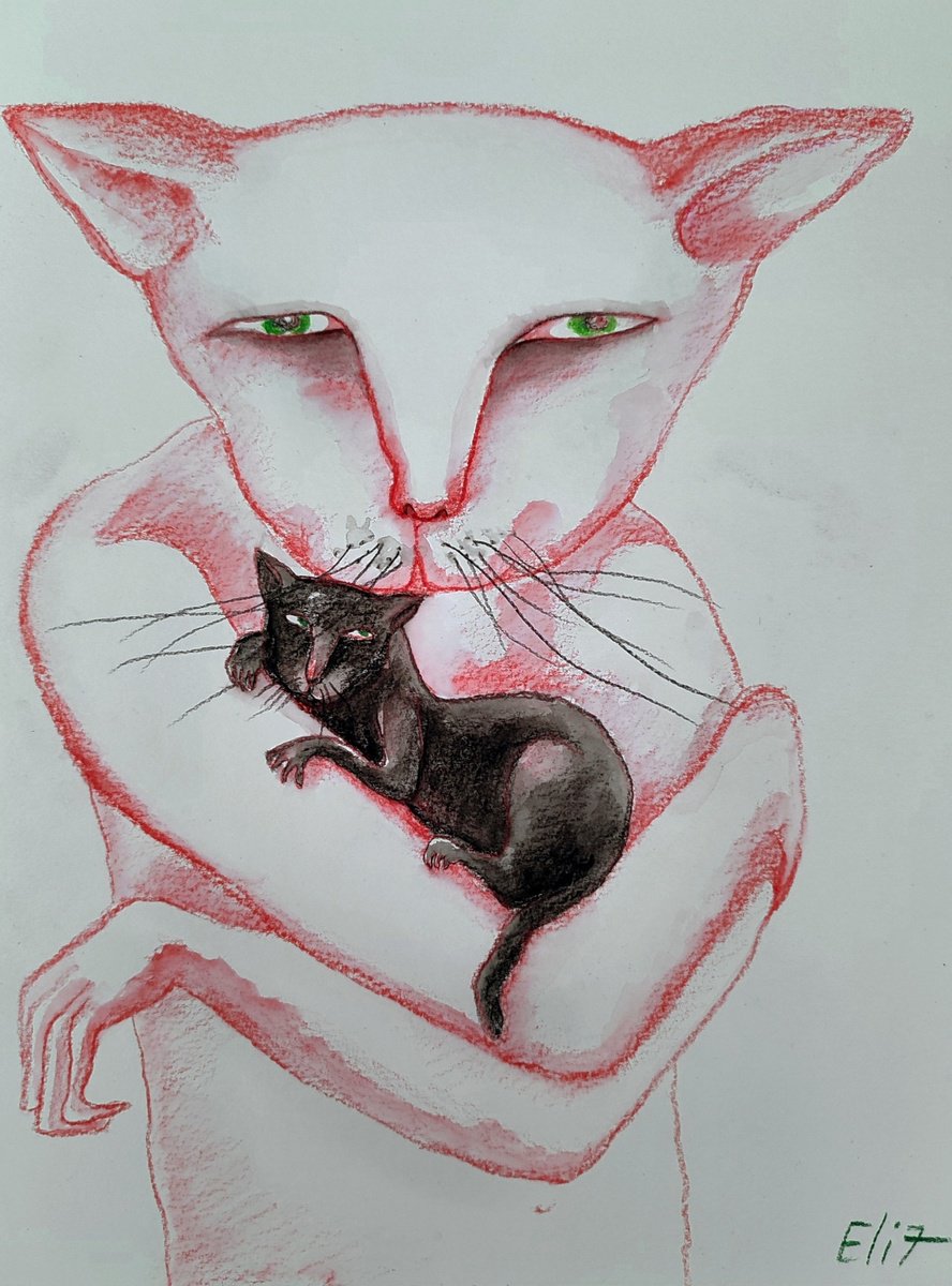 Surrealistic Pastel Drawing , You