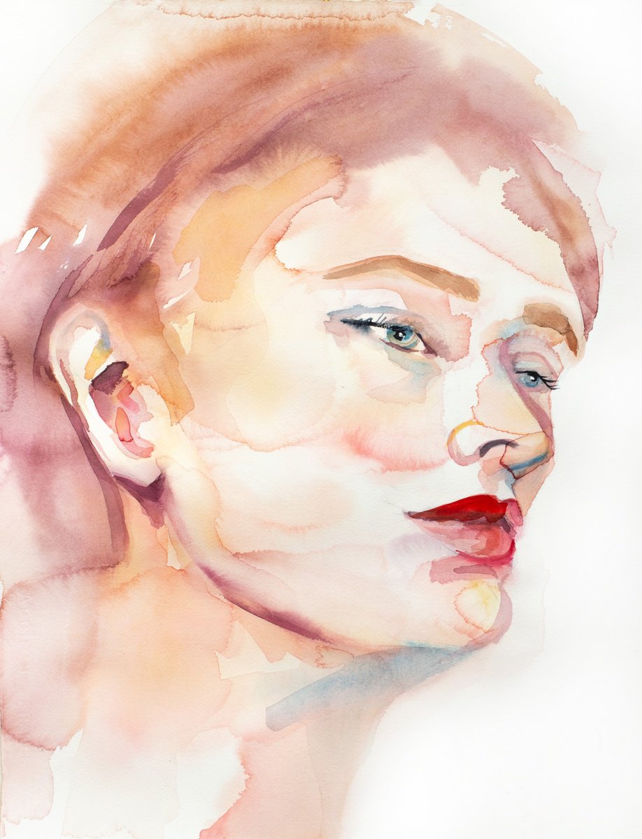 Expressive Watercolour , Reminiscent By Elizabeth Becker, 16 X 20, Artwork For Sale On Artfinder