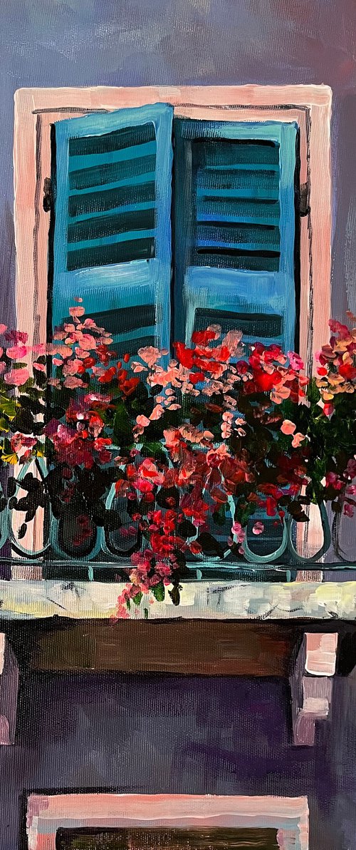 Purple window by Maria Kireev