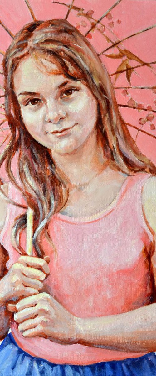 Custom Portrait in oil by Irina Ushakova