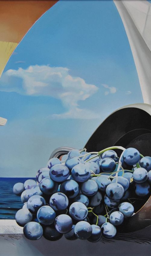 Still life with grapes 2 by Valeri Tsvetkov