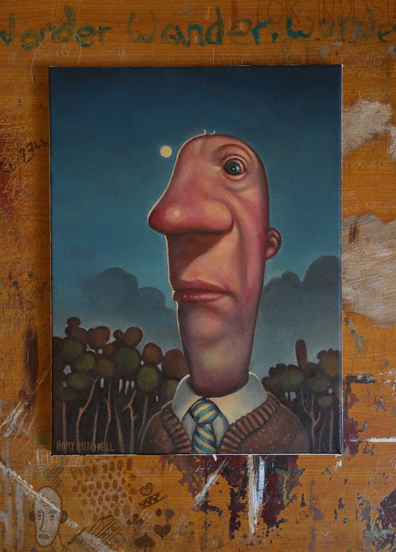 A moon lovingly obsessed with a wee man