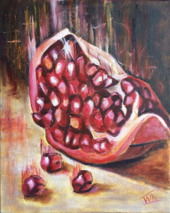 still life with pomegranate
