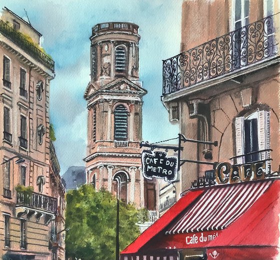 Paris city scene