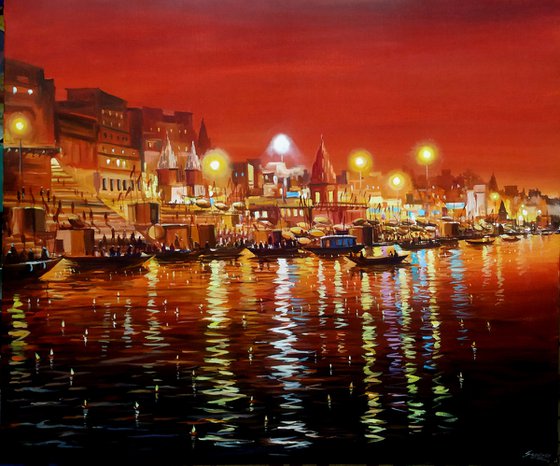 Beauty of Evening Ganges in Varanasi II