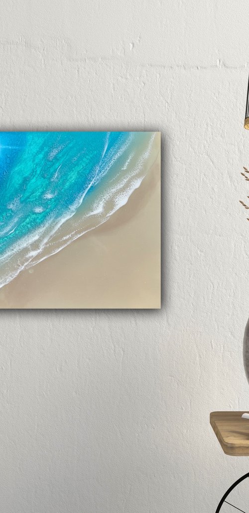 The beach - ocean painting by Ana Hefco