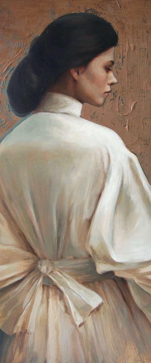 Ivory dress by Anna Bernadskaya