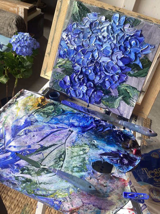 Mountain Hydrangea — Small Blue Floral