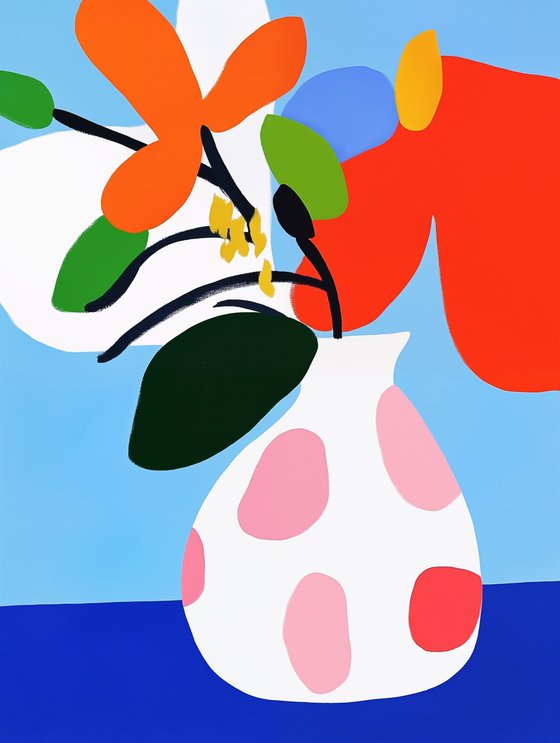 Red Dots Vase