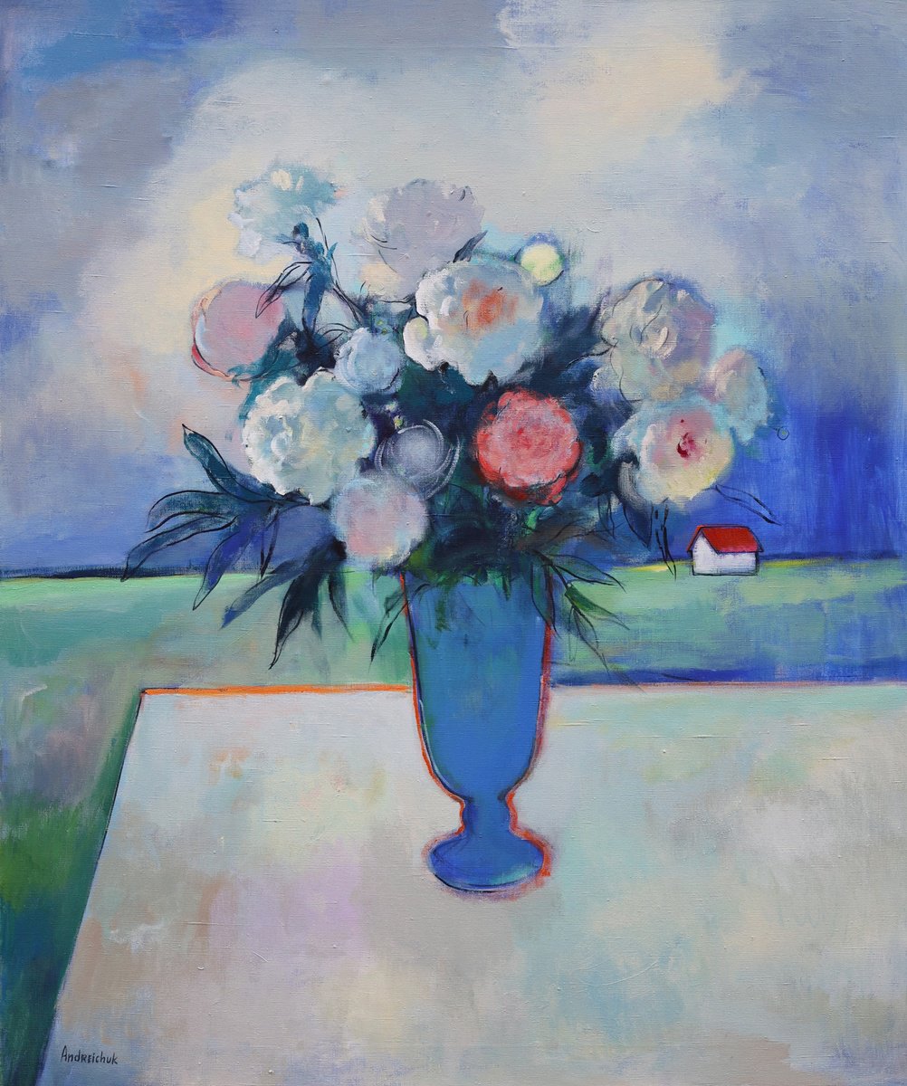  Bouquet Of Peonies By Artem Andreichuk, 39 X 47, Artwork For Sale On Artfinder