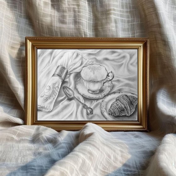 Elegant French Breakfast Still Life