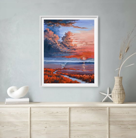 Crimson Tidal Sunset.