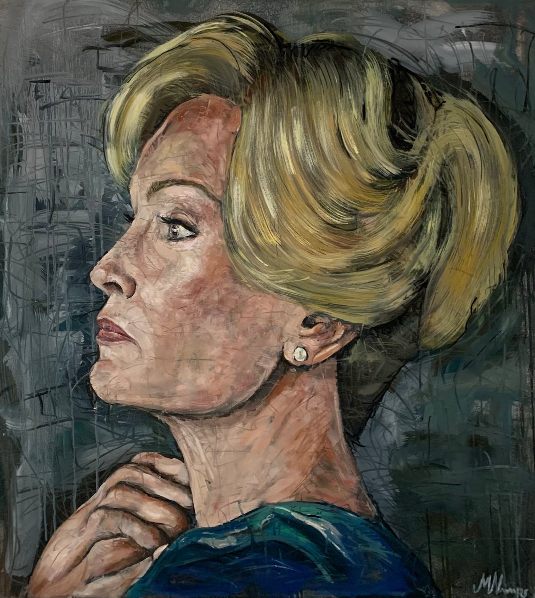 Female portrait of Jessica Lange by Emmanouil Nanouris