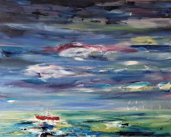 Storm clouds gather  - an Irish seascape