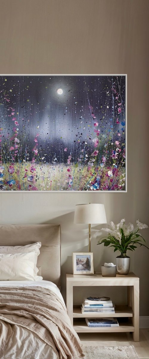 Midnight Garden Foxgloves by Jennifer Taylor