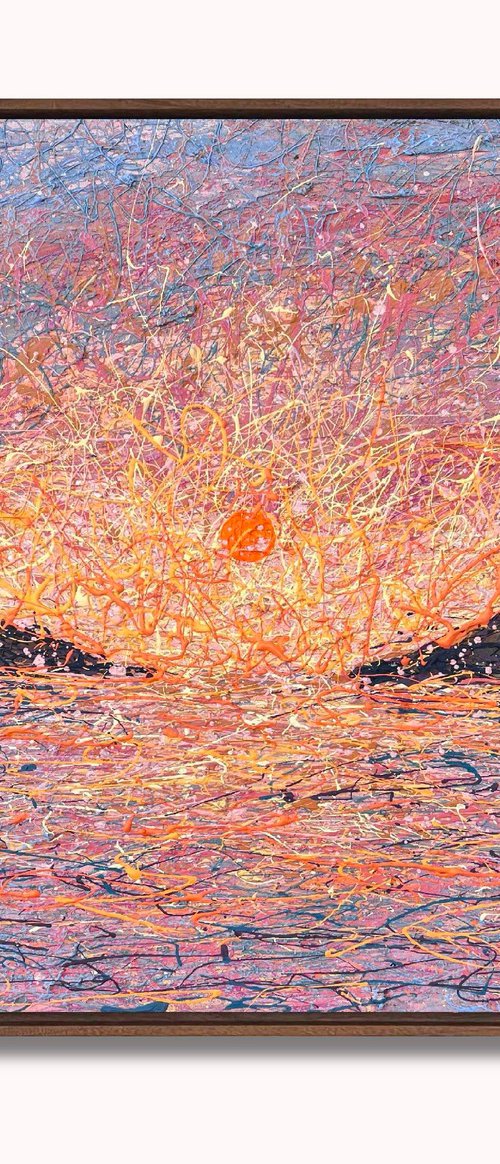 A Moment Held by Sunrise - framed by Nadiia Antoniuk