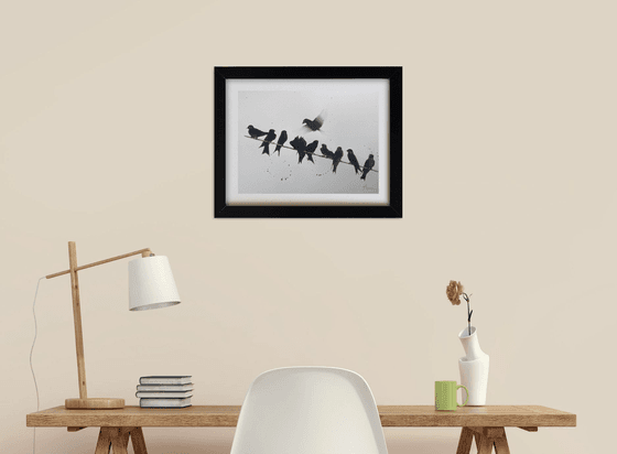 Swallows on a Wire