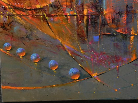 "Sphere of influence" Triptych art - 2022