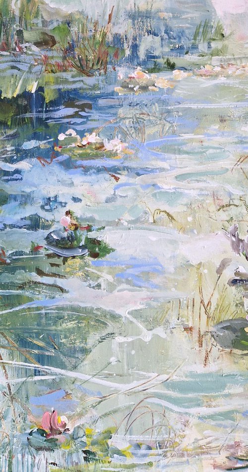 Old lily pond by Irina Laube