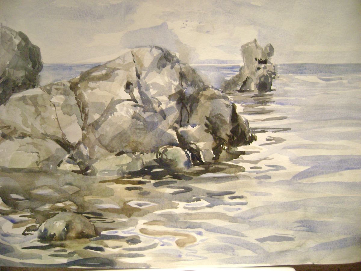 Seascape with rocks 4 by Boyana Petkova