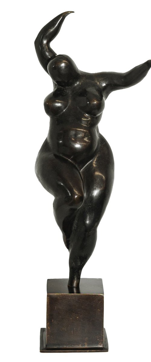 "The Dancer" Contemporary Bronze Sculpture by Veaceslav Jiglitski