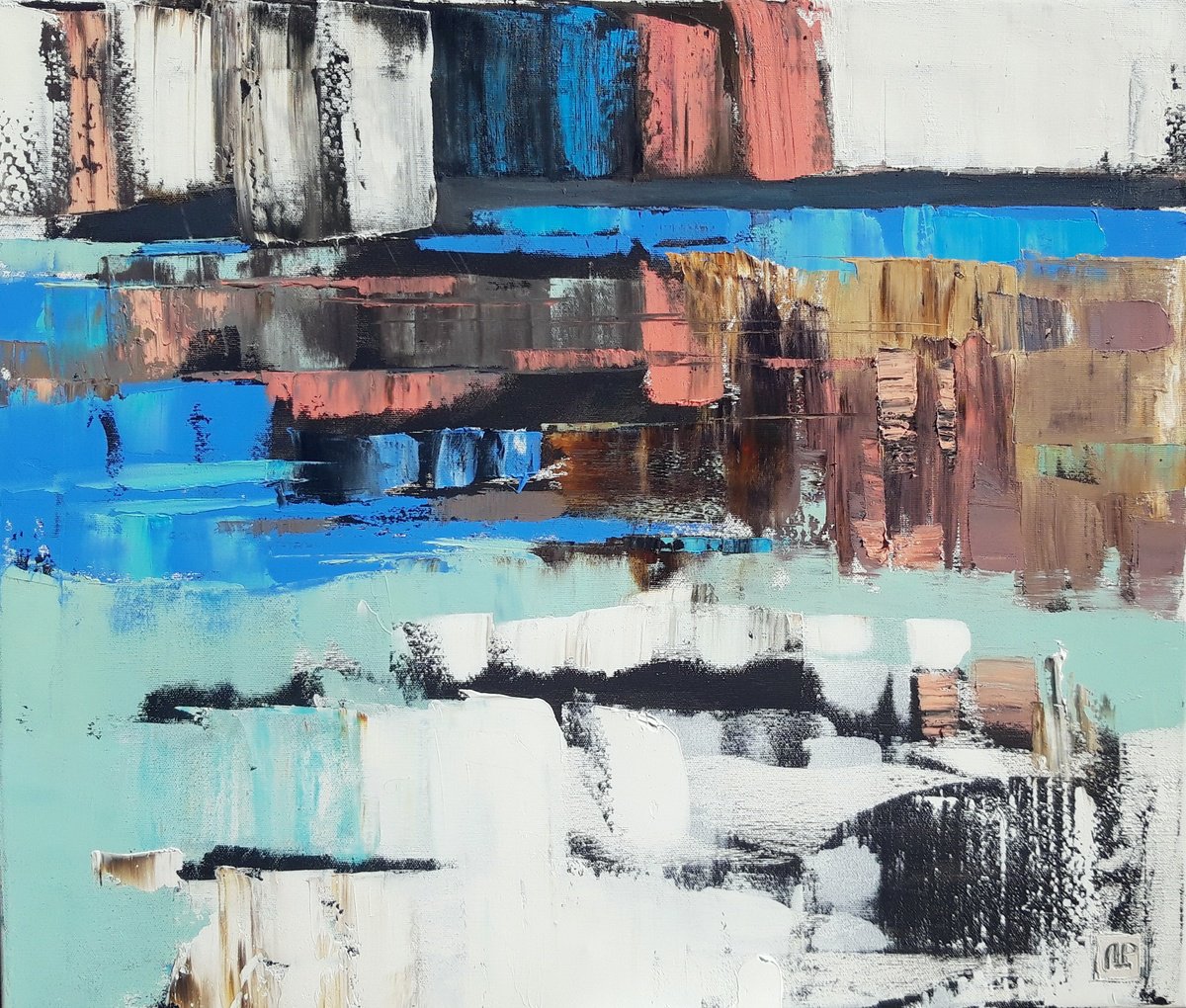 Winter Lake By Lesya Ros, 28 X 24, Artwork For Sale On Artfinder