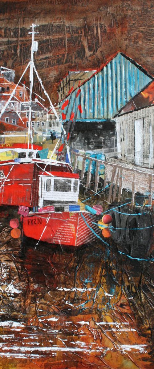 Fishing Boats, Mevagissey, Cornwall by Jackie Ward