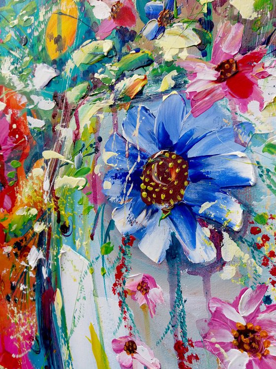 Abstract flowers - "Grandeur"